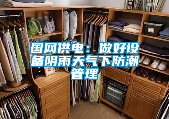 国网供电:做好设备阴雨天气下防潮管理