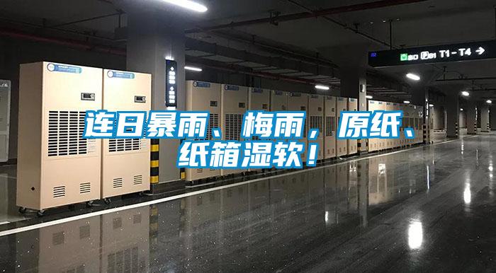 连日暴雨、梅雨,原纸、纸箱湿软!