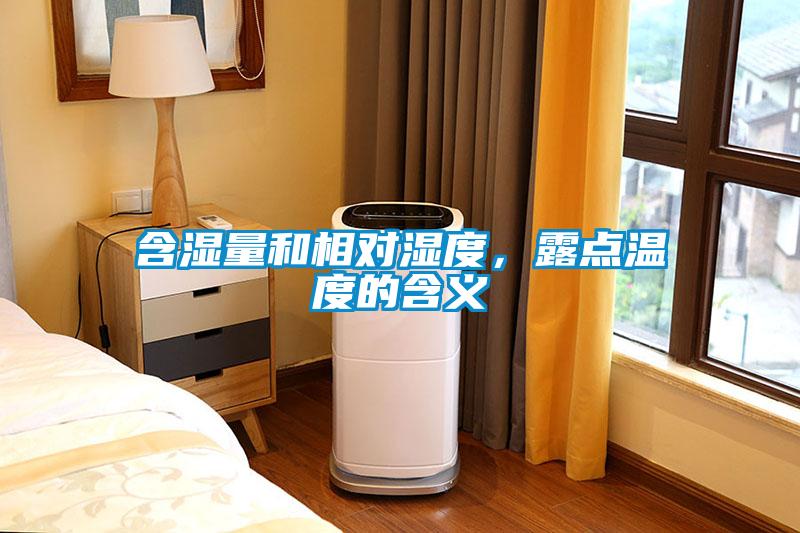 含湿量和相对湿度，露点温度的含义