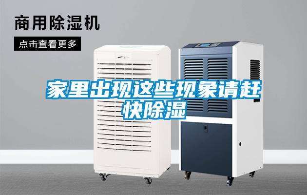 家里出现这些现象请赶快除湿