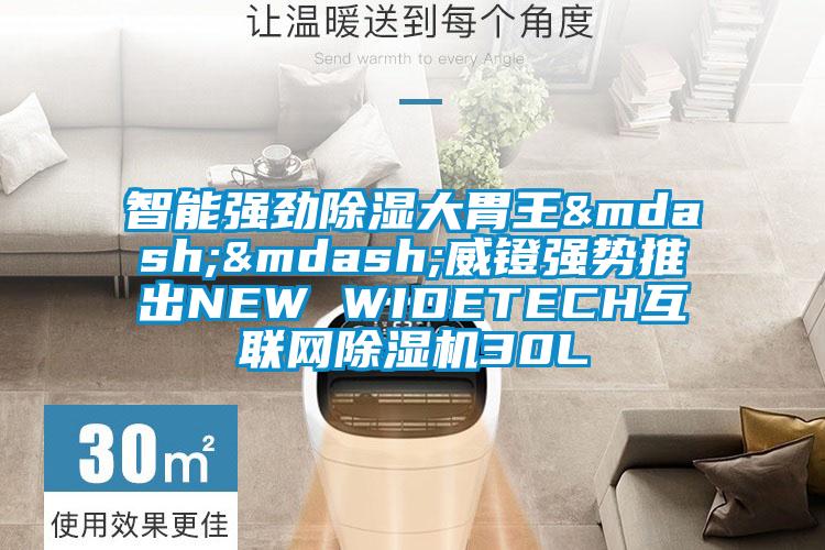 智能强劲除湿大胃王&mdash;&mdash;威镫强势推出NEW WIDETECH互联网除湿机30L