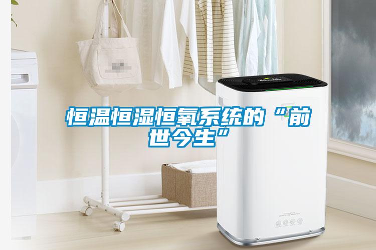 恒温恒湿恒氧系统的“前世今生”