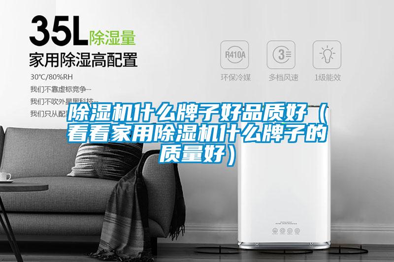 除湿机什么牌子好品质好（看看星空体育app官网什么牌子的质量好）